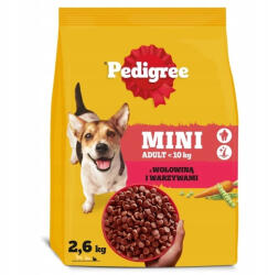  marka niezdefiniowana Pedigree Adult Mini kistestű kutyáknak marhahússal és zöldségekkel 2, 6 kg