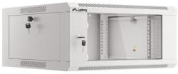 Lanberg 19-inch 4U 600 hanging rack installation cabinet, gray with glass doors (folded) (WAFA-5604-10S)