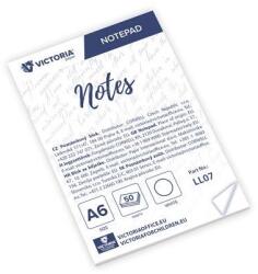 Victoria Office Blocnotes, A6, 5x50 coli, transparent, VICTORIA OFFICE, 250 coli