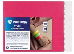 Victoria Office Brățară de identificare, 3/4", tyvek, roz neon, VICTORIA OFFICE, 100 buc