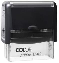 COLOP Ștampilă COLOP „Printer C 40, cu tampon albastru de schimb