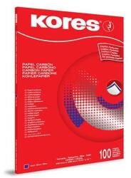 KORES Hârtie carbon, A4, manuală, KORES, 100 de coli, albastră, 100 de coli