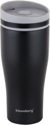 Klausberg Termosz bögre, Klausberg, Rozsdamentes acél, Fekete, 380 ml (KB-7617)