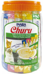  Inaba Cat Churu Püré - tonhal és csirke mix 50 db 50 x 14 g