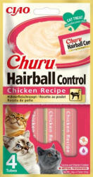  Inaba Cat Churu Hairball Control - csirke 4 x 14 g - origopet