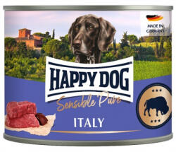 Happy Dog pur konzerv bivaly ízesítésű nedves állateledel felnőtt kutyák számára 6x200 g 1 db