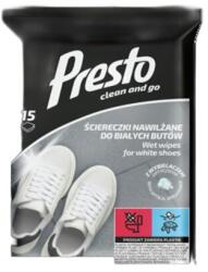 Presto Nedves törlőkendő fehér cipők tisztítására, Presto