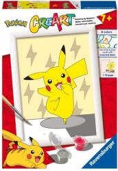 Ravensburger - CreArt pictura pe numere pentru copii Pickachu - RVSPBN20241 (RVSPBN20241)