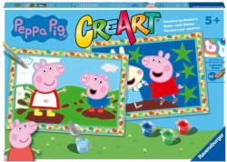 Ravensburger - CreArt pictura pe numere pentru copii 2 sabloane Peppa Pig - RVSPBN23570 (RVSPBN23570)