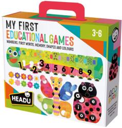 Headu - Ecoplay Primul meu joc Educational memoreaza formele, culorile, numerele si vocalele - HE57564 (HE57564)