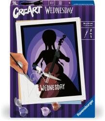 Ravensburger - CreArt pictura pe numere pentru copii Wednesday - RVSPBN23889 (RVSPBN23889)