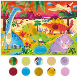 Headu Montessori puzzle tactil dinozauri - HE56970 (HE56970) Puzzle