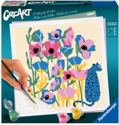 Ravensburger - CreArt pictura pe numere pentru adulti maci colorati - RVSPBN23667 (RVSPBN23667)