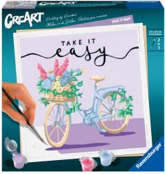 Ravensburger - CreArt pictura pe numere pentru adulti bicicleta Take it easy - RVSPBN20099 (RVSPBN20099)