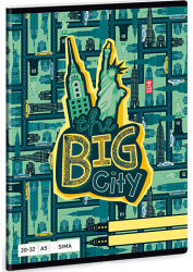 Ars Una The Big City sima füzet A/5 20-32 (93618434) - jatekshop