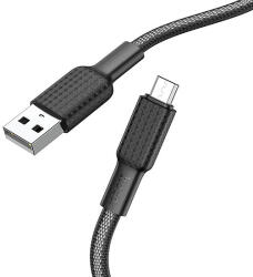 hoco. - Adatkábel Jaeger (X69) - USB-A-Micro-USB, 12 W, 2, 4 A, 1, 0 m - Fekete / fehér (KF239263)
