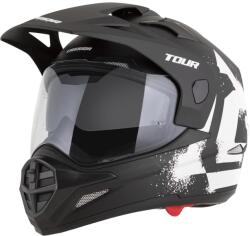 Cassida Cască de motocicletă Enduro Cassida Tour 2.0 Crew negru mat-alb (AIM140-2736)