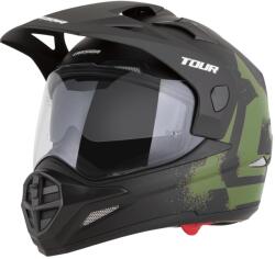 Cassida Cască de motocicletă enduro Cassida Tour 2.0 Crew negru mat-verde închis (AIM140-2741)