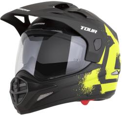 Cassida Cască de motocicletă enduro Cassida Tour 2.0 Crew negru mat-galben fluo (AIM140-2738)