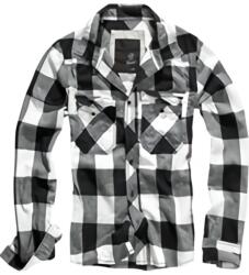 Brandit Kockás Ing Brandit Check Shirt Fekete - Fehér M (BF-4002.46.M)
