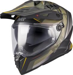 MT Helmets Cască de motocicletă enduro MT Track SV Questor B6 negru mat-verde-maro-galben fluo (MT1367D26B62)