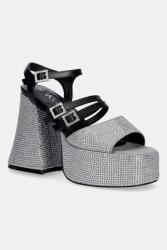 Koi Footwear sandale cu toc Felicity Crystal Strappy Heels PPY2-OBD1O2_SLV
