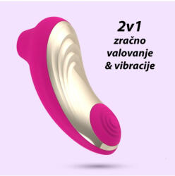 Crushious Csiklóstimulátor vibrátorral Crushious - Supernova, rózsaszín