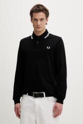 Fred Perry pamut hosszúujjú - fekete L - answear - 41 990 Ft