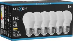 Mexen Nova 6x Bec LED E27, G45, 7W, Caldă - 3000K, 735 lm - L101-E27-0730-01x06 (L101-E27-0730-01x06)