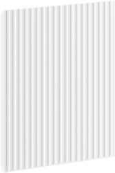 Mexen Rivel față cu striații pentru corpul dulapului de baie 45 x 43, 5 cm, alb mat - 91A21-0450-470-1-01 (91A21-0450-470-1-01)