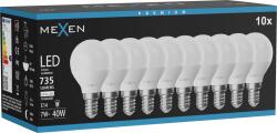 Mexen Nova 10x Bec LED E14, G45, 7W, Neutru - 4000K, 735 lm - L101-E14-0740-01x10 (L101-E14-0740-01x10)