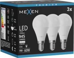 Mexen Nova 3x Bec LED E14, G45, 9W, Neutru - 4000K, 945 lm - L101-E14-0940-01x03 (L101-E14-0940-01x03)