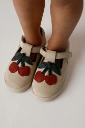 Donsje gyerek félcipő bőrből Lowy Shoes Cherry - bézs 22