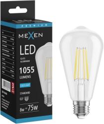 Mexen Vintis Bec LED filament E27, ST64, 8W, Rece - 6500K, 1055 lm, clar - L152-E27-0865-00 (L152-E27-0865-00)