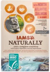 Iams Naturally Senior tasakos eledel lazaccal szószban 85g