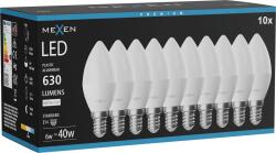 Mexen Nova 10x Bec LED E14, C37, 6W, Neutru - 4000K, 630 lm - L102-E14-0640-01x10 (L102-E14-0640-01x10)