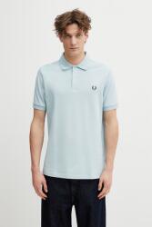 Fred Perry pamut póló - türkiz M