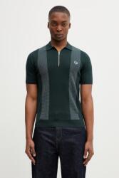 Fred Perry férfi póló pamuttal - zöld M