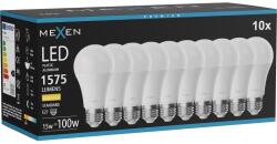 Mexen Nova 10x Bec LED E27, A60, 15W, Caldă - 3000K, 1575 lm - L100-E27-1530-01x10 (L100-E27-1530-01x10)