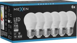 Mexen Nova 6x Bec LED E27, G45, 7W, Neutru - 4000K, 735 lm - L101-E27-0740-01x06 (L101-E27-0740-01x06)
