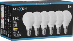Mexen Nova 6x Bec LED E14, G45, 1W, Caldă - 3000K, 105 lm - L101-E14-0130-01x06 (L101-E14-0130-01x06)