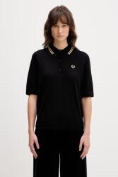 Fred Perry női póló gyapjúval - fekete 34