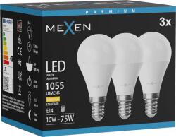 Mexen Nova 3x Bec cu LED E14, G45, 10W, Călduță - 3000K, 1055 lm - L101-E14-1030-01x03 (L101-E14-1030-01x03)