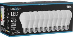 Mexen Nova 10x Bec LED E27, A60, 6W, Neutră - 4000K, 630 lm - L100-E27-0640-01x10 (L100-E27-0640-01x10)