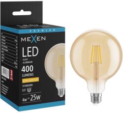 Mexen Vintis Bec LED filament E27, G125, 4W, Cald - 2200K, 400 lm, chihlimbar - L158-E27-0422-50 (L158-E27-0422-50)
