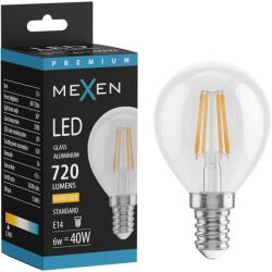 Mexen Vintis Bec cu filament LED E14, G45, 6W, Cald - 2700K, 720 lm, clear - L156-E14-0627-00 (L156-E14-0627-00)
