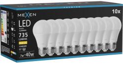 Mexen Nova 10x Bec LED E27, A60, 7W, Cald - 3000K, 735 lm - L100-E27-0730-01x10 (L100-E27-0730-01x10)