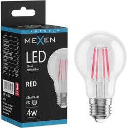 Mexen Vintis Bec LED filament E27, A60, 4W, 55 lm, roșu - L150-E27-04XX-45 (L150-E27-04XX-45)