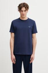 Fred Perry férfi pamut t-shirt - sötétkék M - answear - 19 990 Ft