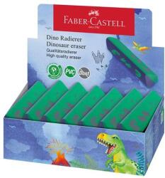Faber-Castell Radír, kijelző, háromszög alakú, FABER-CASTELL, dinoszaurusz, 15 db